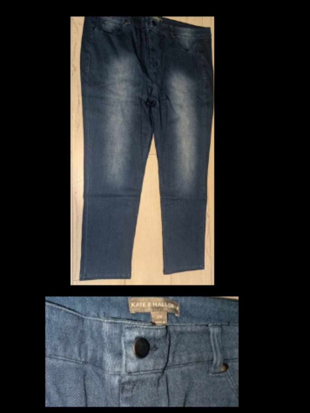 NEW Kate & Mallory Skinny Denim Legging Pants Jeans Womens 2X